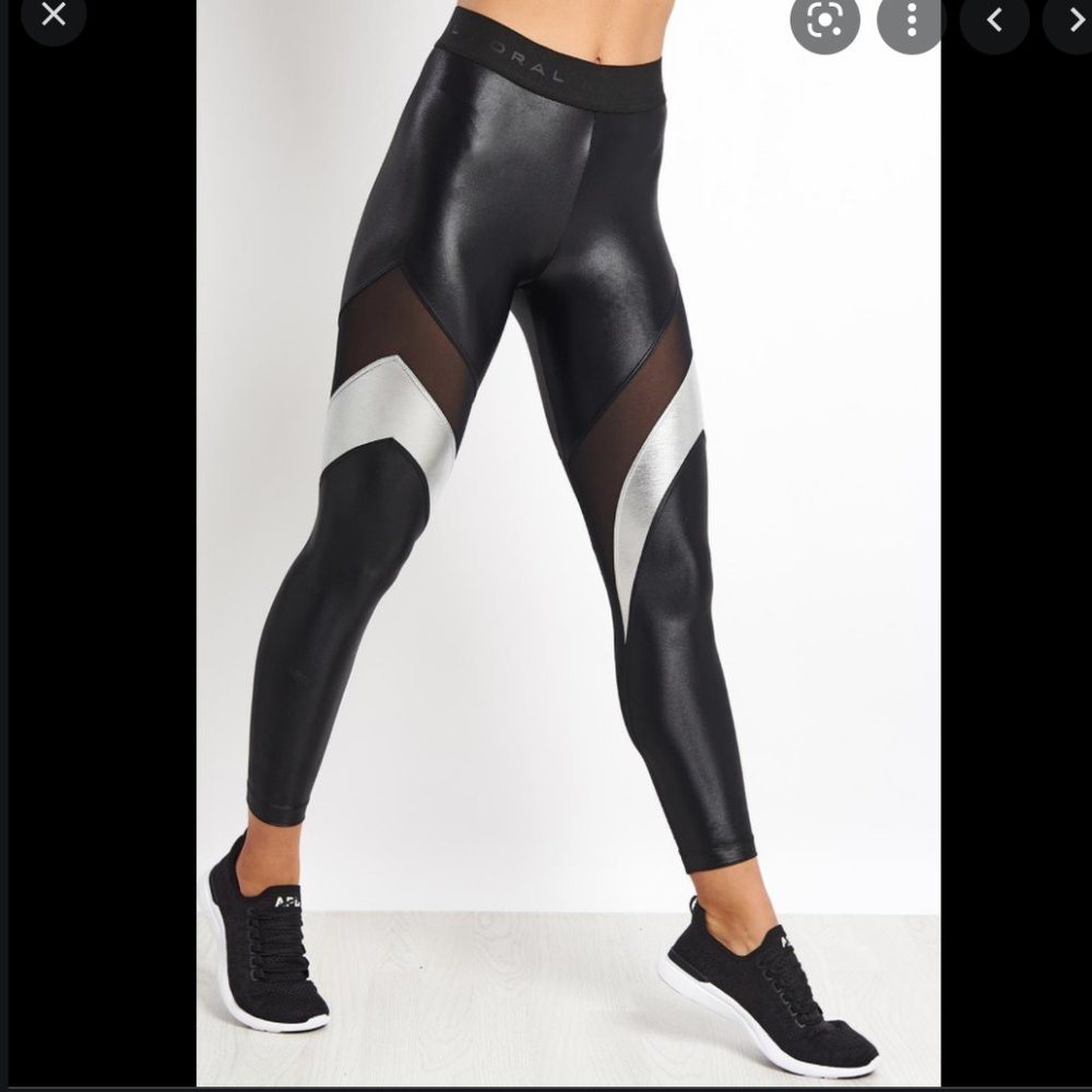 LAST CHANCE - Koral Frame High Rise Chrome Leggings